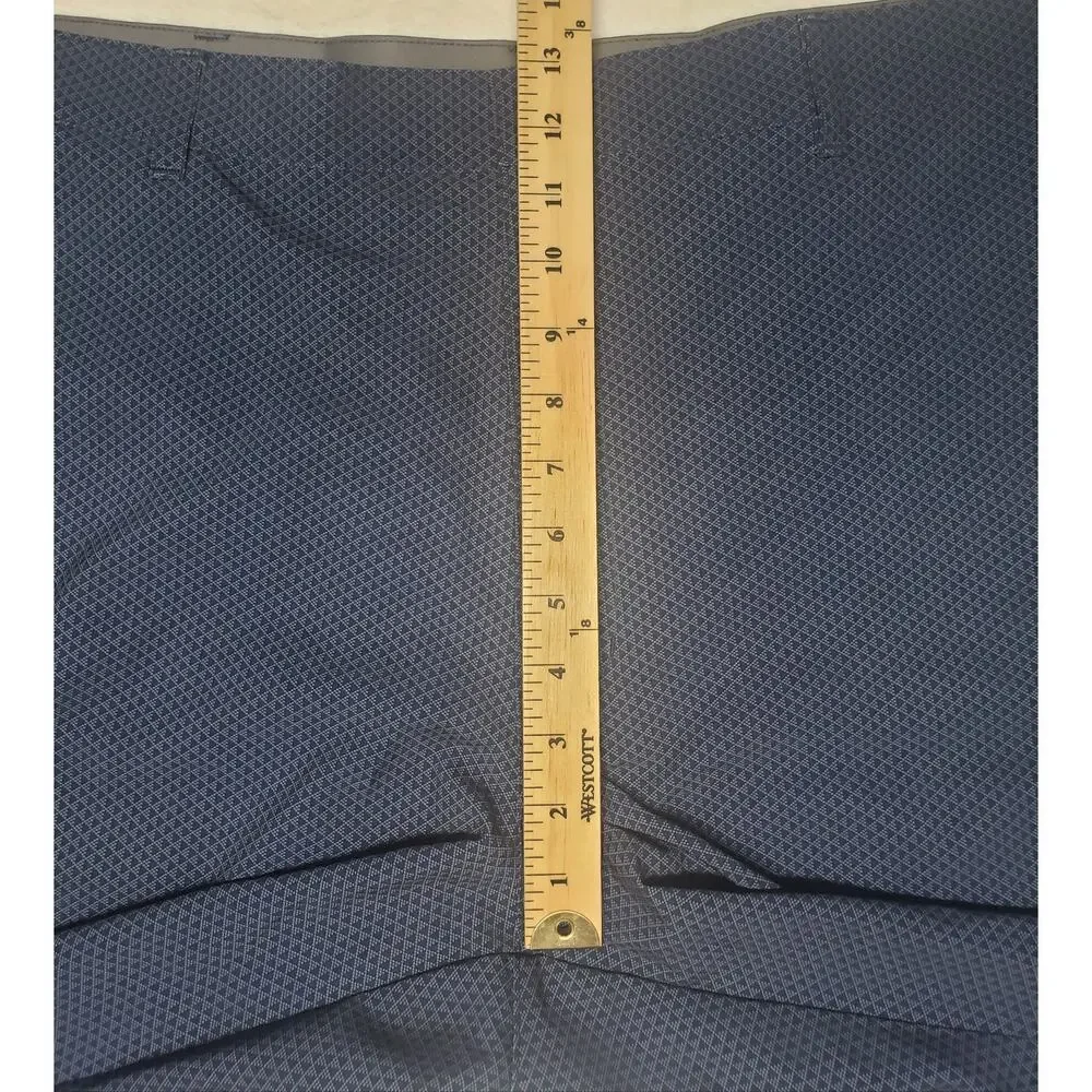 Ben Hogan Performance Golf Shorts 44 Tall Navy Micro‑Diamond UPF 50 Stretch NWT